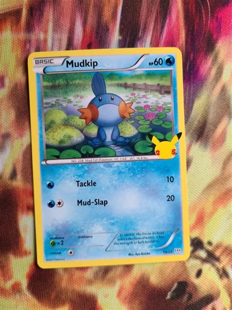 Mudkip Pokemon McDonalds Non Holo 25th Anniversary Promo Card 19 25