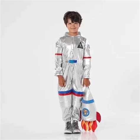 Fantasia Astronauta Infantil Prateada Luxo Pronta Entrega