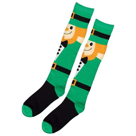 Amscan Leprechaun St Patricks Day Knee High Socks 2 Count 2 Pack