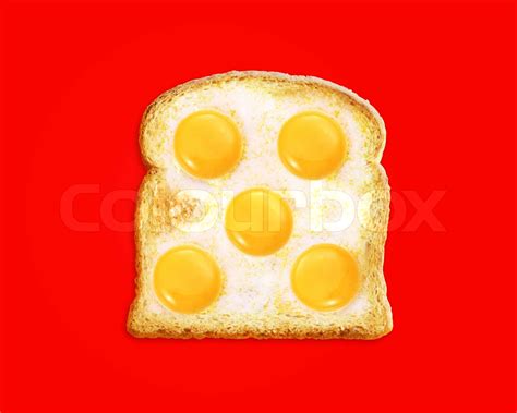 fried egg with toast | Stock image | Colourbox