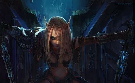 Blood Elf DK World Of Warcraft Fan Art 26203115 Fanpop