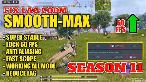 Fix Lag Codm Season Config Smooth Max P Anti Framedrop