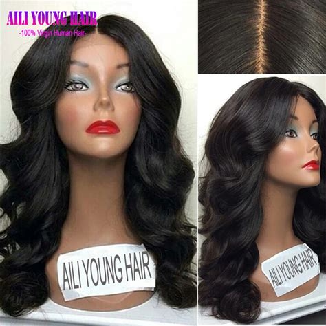 Unprocessed Virgin Brazilian Glueless 150 Density Human Hair Full Lace