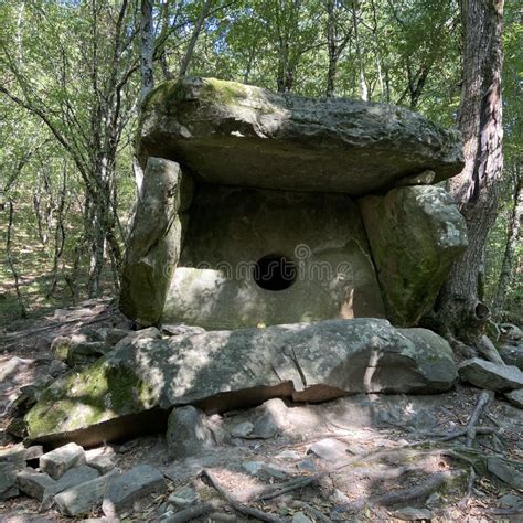 Dolmen is an Ancient Structure in the Caucasus Mountains Stock Photo ...