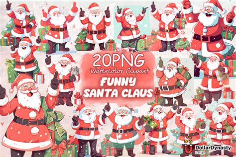 Funny Santa Claus Christmas Sublimation Graphic By Dollar Dynasty