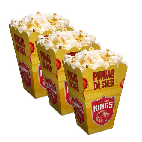 Buy Festiko Team Pk Popcorn Boxes Set Of Pcs Ipl Theme Popcorn