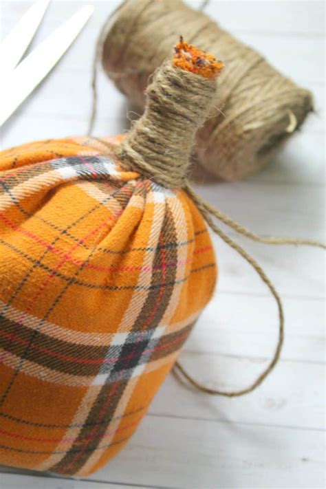 Flannel Pumpkins Craft The Homespun Hydrangea