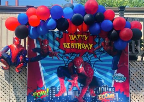 Spiderman Diy Balloon Garland Kit Balloon Arch Spiderman Etsy Canada