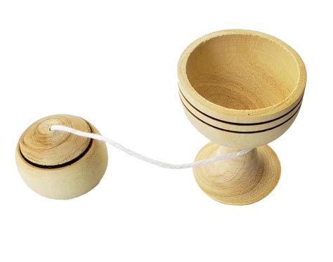 Toy Ball In A Cup Medium Wooden Jouet Bilboquet Moyen En Bois La T