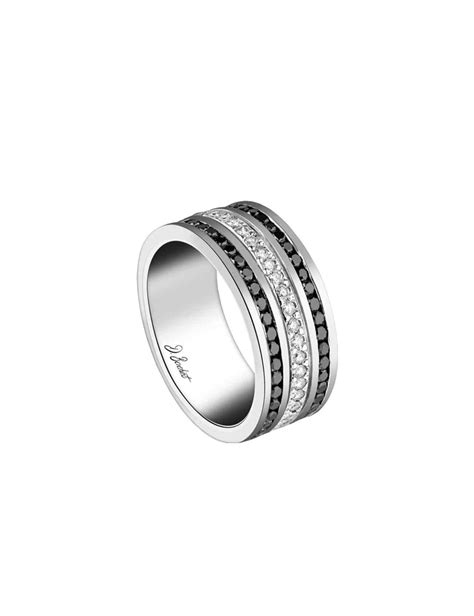 Alliances De Mariage Femme Et Homme Diamants Blancs Et Diamants Noirs