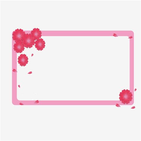 Hand Painted Pink Border Illustration Pink Border Cartoon