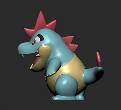 Stl File Pokemon Totodile Croconaw And Feraligatr D Printable