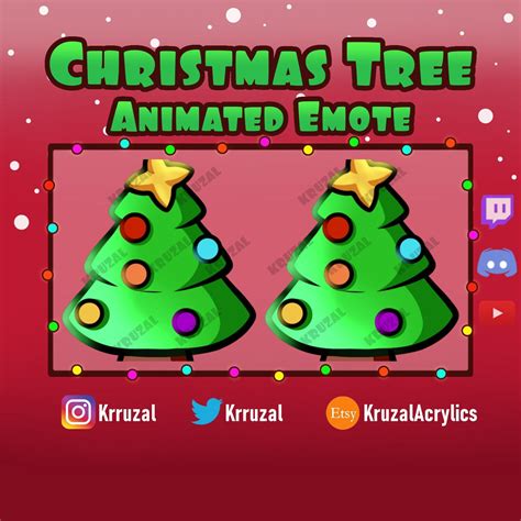 Emote Christmas Tree Animated Twitch Dancing Tree Discord Etsy