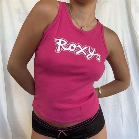 Y2k Hot Pink Roxy Cami The Color Is Closer To The Depop