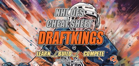 NHL DFS Cheat Sheet for Draftkings Lineups 10/17/23 - DFS Lineup ...