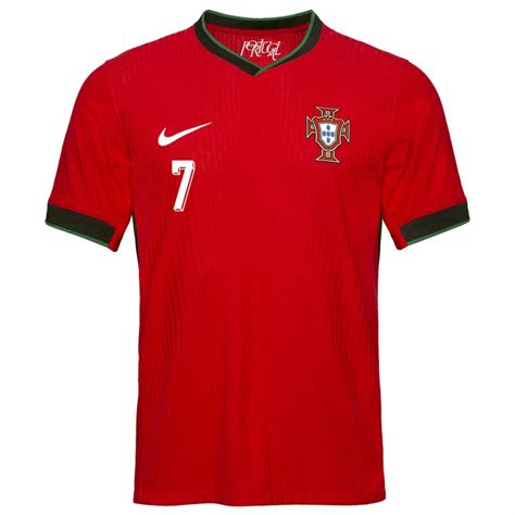 Herren Portugal Cristiano Ronaldo 7 Rot Heimtrikot Trikot 24 26 T Shirt