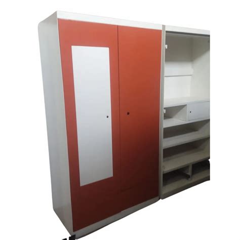 2 Door With Locker Stainless Steel 304 Almirah 4 Shelves Without