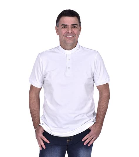 Clerical Polo Shirt White Pl001 Liturgical Vestments Cordis