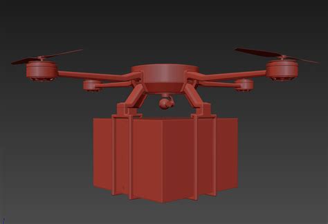 3D Cargo Drone model - TurboSquid 1733658