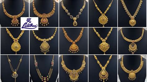 Lalitha Jewellers Exclusive Necklaces Designs With Detailed Price