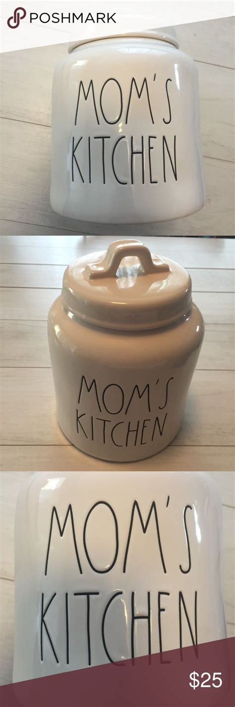 Rae Dunn Mom S Kitchen Canister W Lid Euc Kitchen Canisters Rae