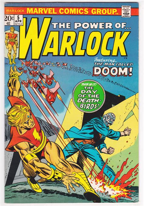 Warlock 5 Fine Very Fine 7 0 Adam Warlock Doctor Doom Gil Kane Art 1973 Ebay