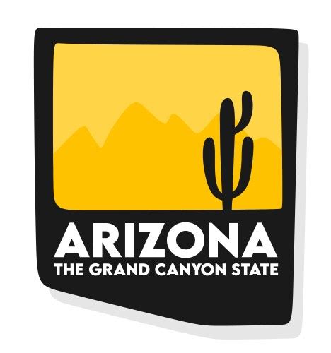 Arizona the grand canyon state Royalty Free Vector Image