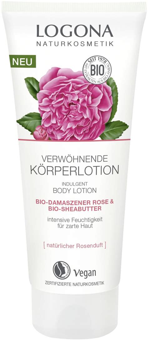 Logona Verwöhnende Körperlotion Bio Damaszener Rose Bio Sheabutter