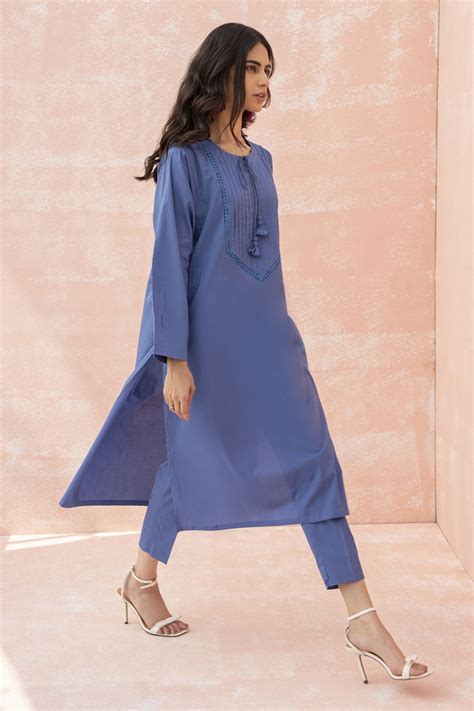 Solids Khaadi Stylish Summer Kurtas Dresses Pret Spring Collection