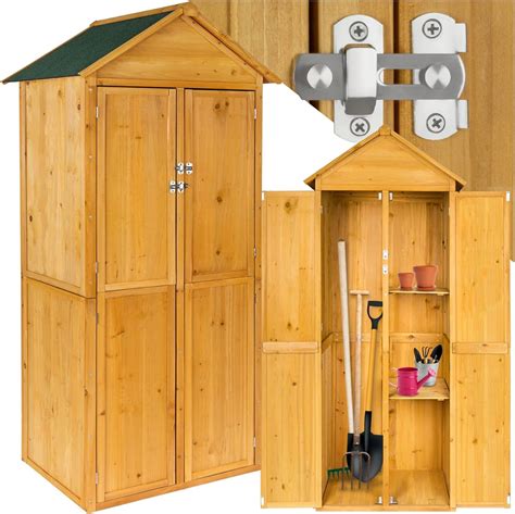 Tectake Abri De Jardin Bois Cabane De Jardin Outils Toiture Pans