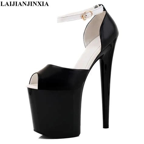 Laijianjinxia New Fashion Sexy Gladiator 20cm Super High Heel Platforms