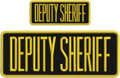 Embroidered Patch Deputy Sheriff Embroidery Patch 4x10