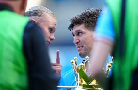 Erling Haaland John Stones Manchester City Editorial Stock Photo