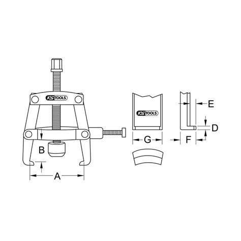 Millmatpro Extracteur Griffes Avec Vis De Maintien Lat Rale