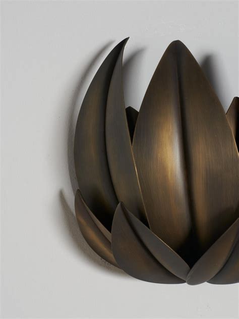 Nature Inspired Light Bronze Wall Sconce Leaves By Doulers Architecture For Sale At 1stdibs