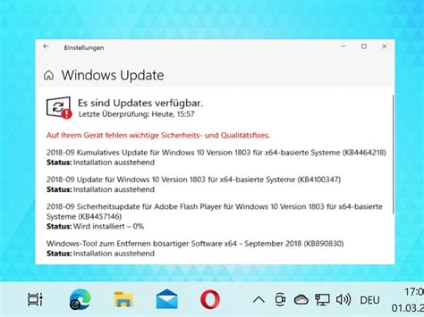 Windows Warnt Wichtige Sicherheits Und Qualit Tsfixes Fehlen So