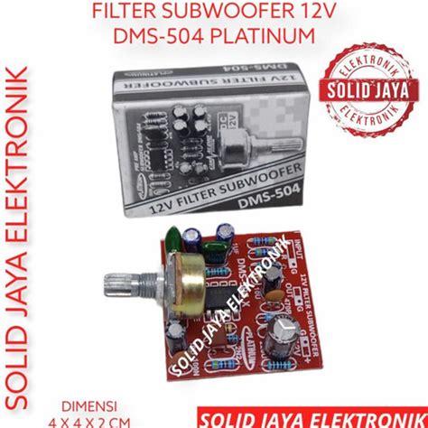 Jual Kit Filter Subwoofer Sub Woofer Bass Platinum Low Dms Dms