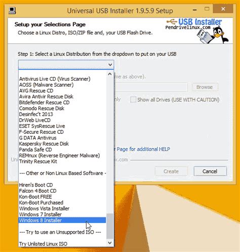 Creating Windows 10 Bootable Usb Using Universal Usb Installer