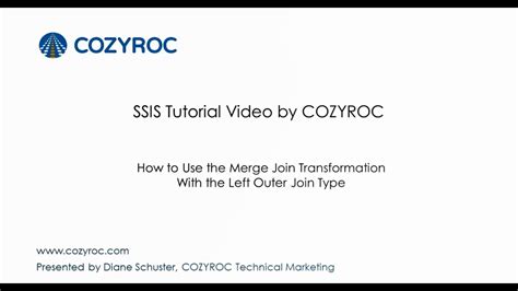 How To Use The Left Outer Join With The Merge Join Transformation Ssis