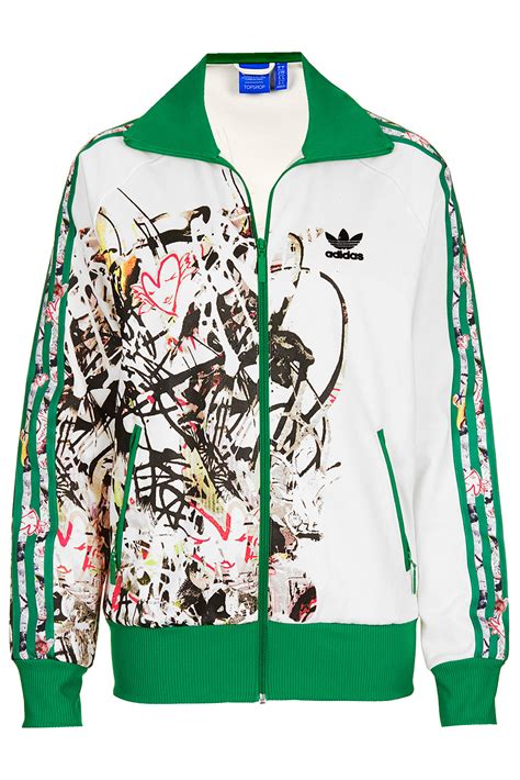 Topshop Tracksuit Top By X Adidas Originals In Green Lyst