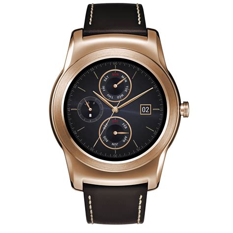 Lg Watch Urbane Smartwatch Gold With Brown Strap Lgw150ausapg