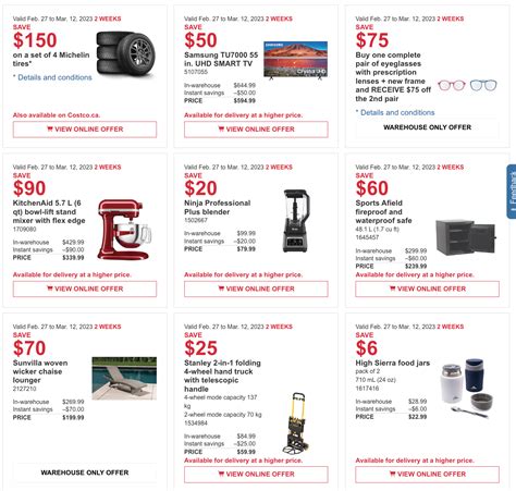 Costco Canada Couponsflyers Deals At All Costco Wholesale Warehouses