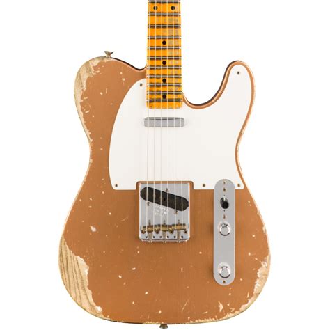 Купить Fender Custom Shop 1953 Heavy Relic Telecaster Maple Fingerboard Aged Copper цена и