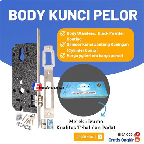 Jual Body Kunci Pelor Pintu Computer Key Body Pelor Pintu Izm