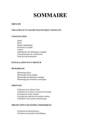 Cours Electricite Le Moteur Asynchrone Triphase Pdf