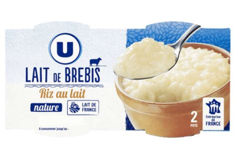 Riz Au Lait De Brebis Nature U X G Bam Courses Courses En