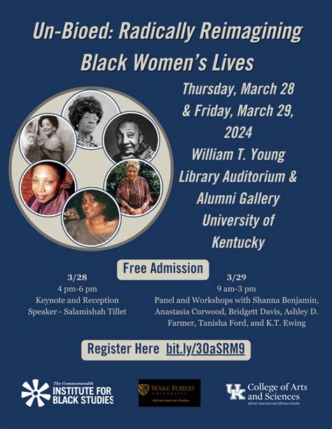 Un Bioed Radically Reimagining Black Women S Lives ASALH The