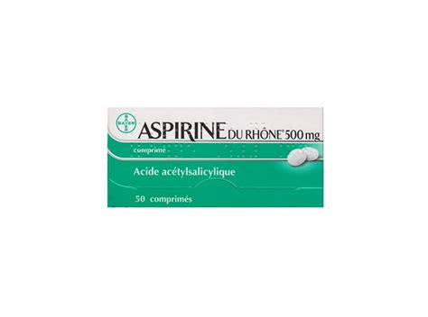 Aspirine du rhône 500 mg x50 comprimés Pharmacie en ligne