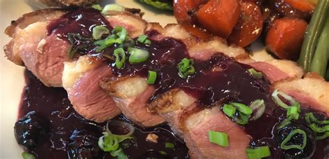 Pan Seared Duck Breast With Blueberry Sauce Recipe