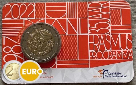 2 Euros Pays Bas 2022 Erasmus UNC Coincard LaMonnaieDeLaPiece